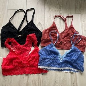 Aerie Bralette Bundle Size S